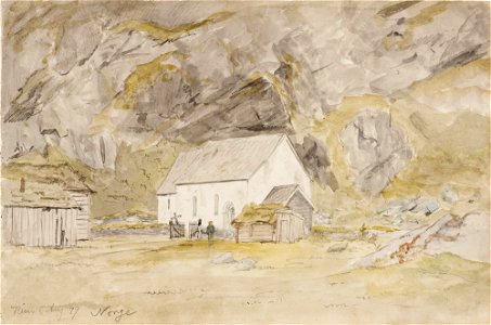 Oscar Kleineh - Kappeli Norjassa - A III 2554-91 - Finnish National Gallery