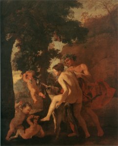 Nymphe chevauchant un bouc - Nicolas Poussin - The Hermitage Museum