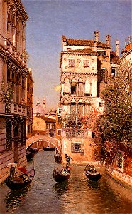 Ortega Martin Rico y Along The Canal, Venice