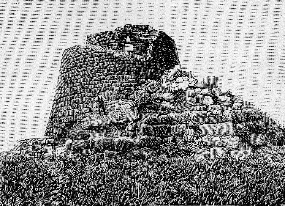Nuraghe di Torralba (xilografia)