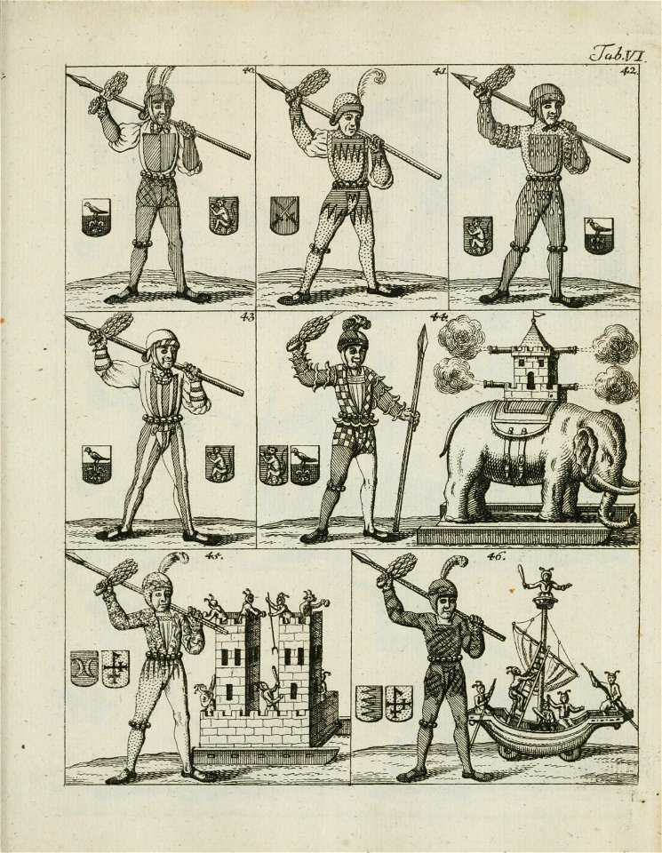 Nuernbergisches Schoenbart-Buch und Gesellenstechen Tafel 6