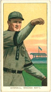 Orval Overall, Chicago Cubs, baseball card portrait LCCN2008675187
