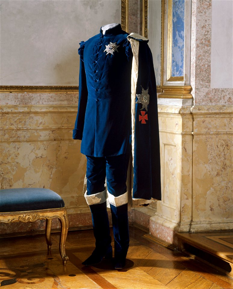 Oscar I av Sverige-Norge kröningsdräkt från 1844 - Livrustkammaren - 30245
