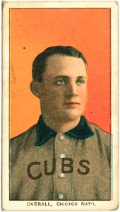 Orval Overall, Chicago Cubs, baseball card portrait LCCN2008675186