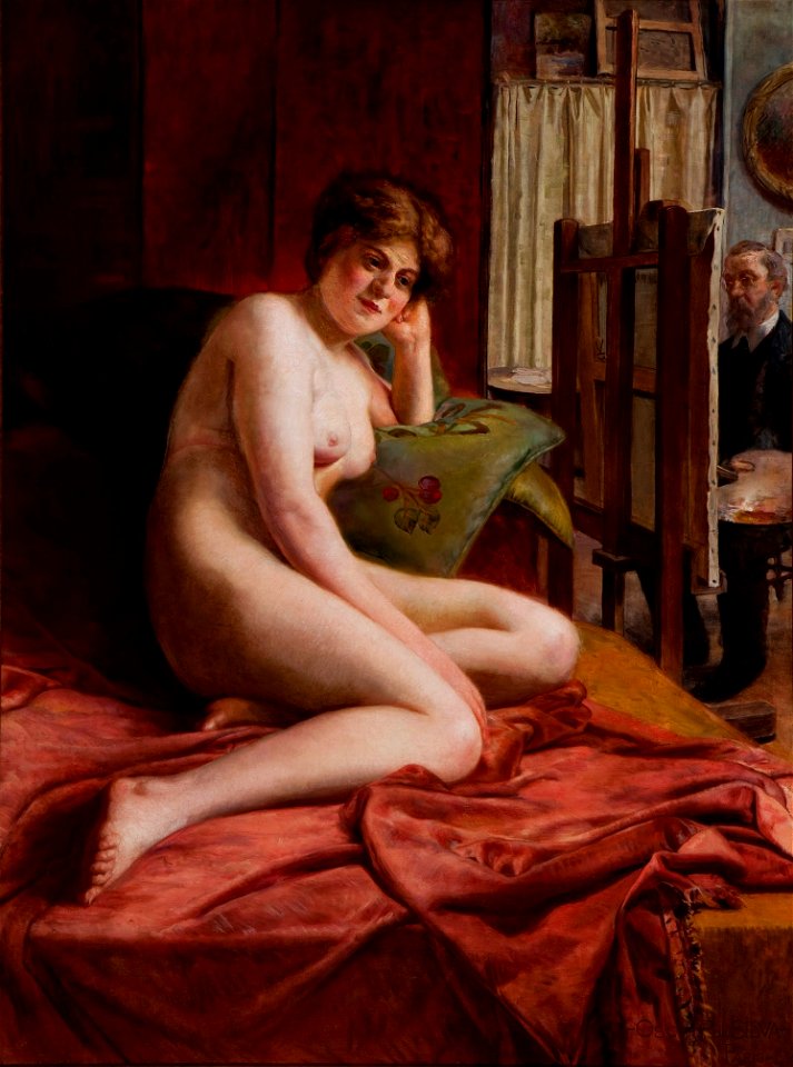Oscar Pereira da Silva - 1914 - Durante a Pose