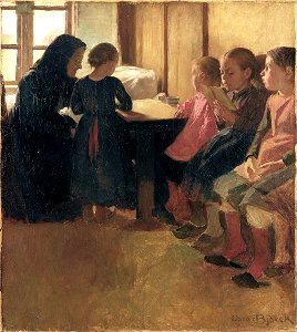 Oscar Björck - Madam Henriksen's school for girls in Skagen - Google Art Project
