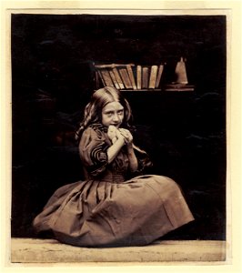 Oscar Rejlander - Girl with dove - Google Art Project