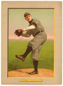 Orval Overall, Chicago Cubs, baseball card portrait LCCN2007685613