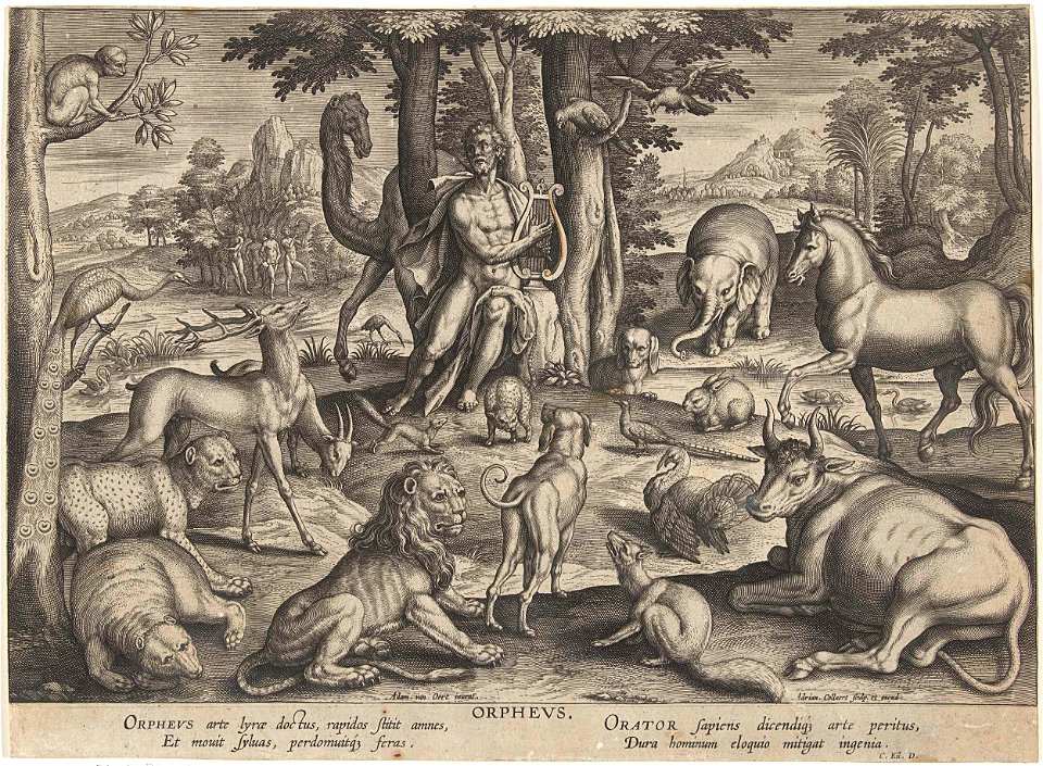 Orpheus, musicerend voor de dieren