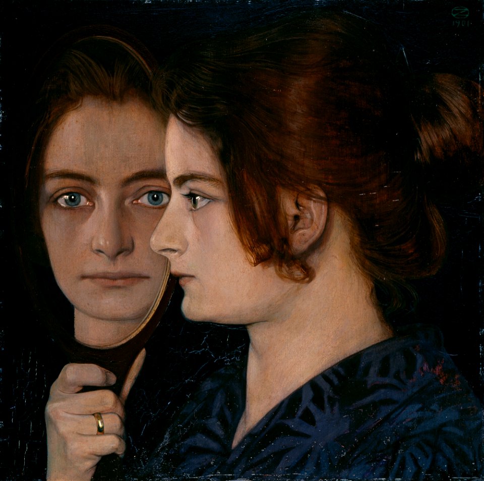 Oskar Zwintscher - Bildnis der Frau des Künstlers - G 17889 - FH 400b - Lenbachhaus