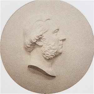 Oscar Dickson x okänd konstnär gips