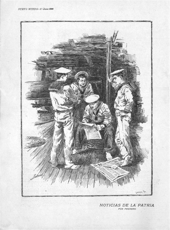 Nuevo Mundo, noticias de la patria, Jun 1st 1898, by Mariano Pedrero
