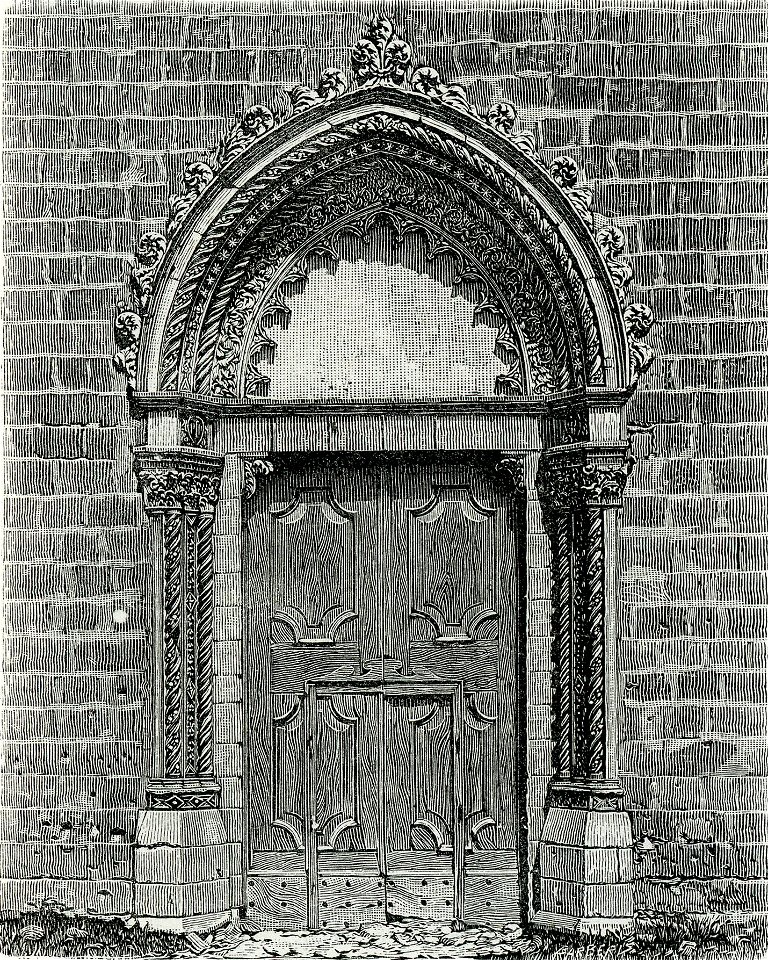Orvieto porta maggiore della chiesa di Sant’Agostino