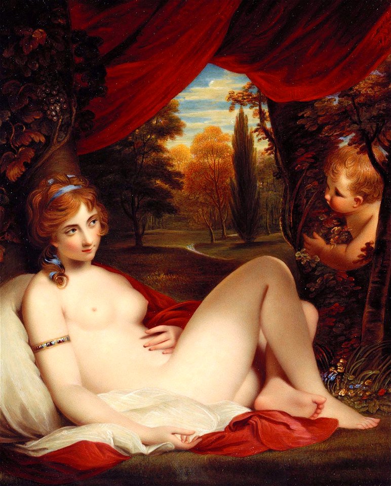Nymph and Cupid - Bone 1807