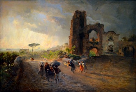 Oswald Achenbach - Paysage romain