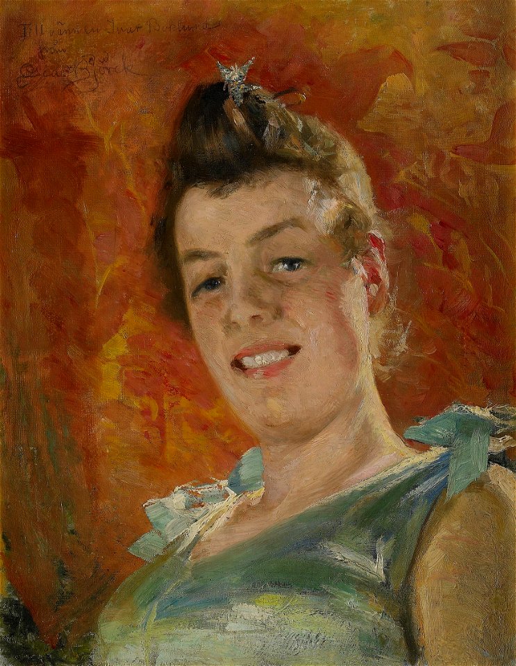 Oscar Björck - Kvinnoporträtt