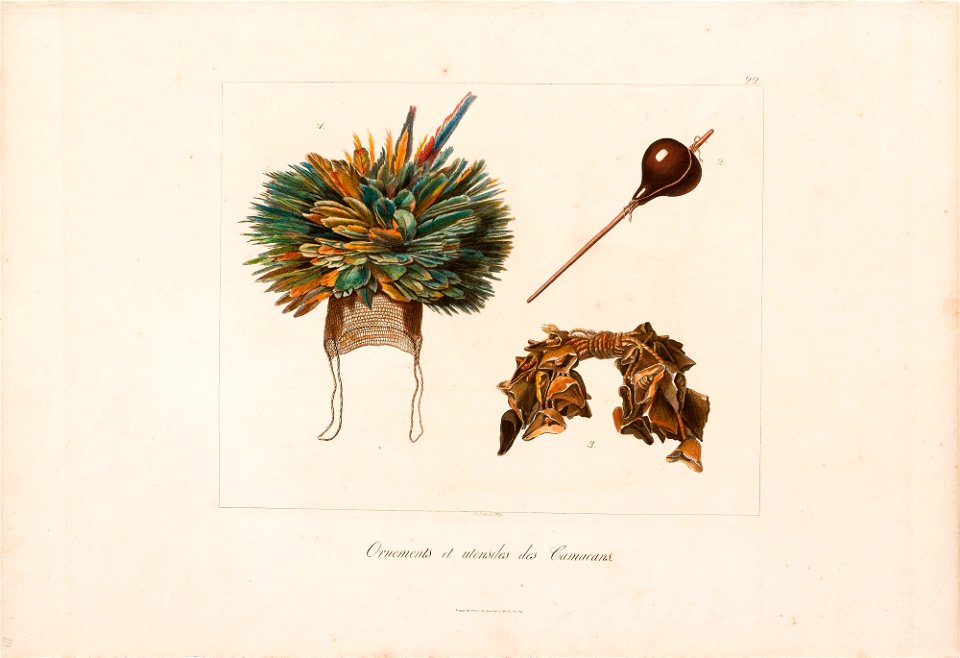 Ornements et utensiles des Camacans, da Coleção Brasiliana Iconográfica