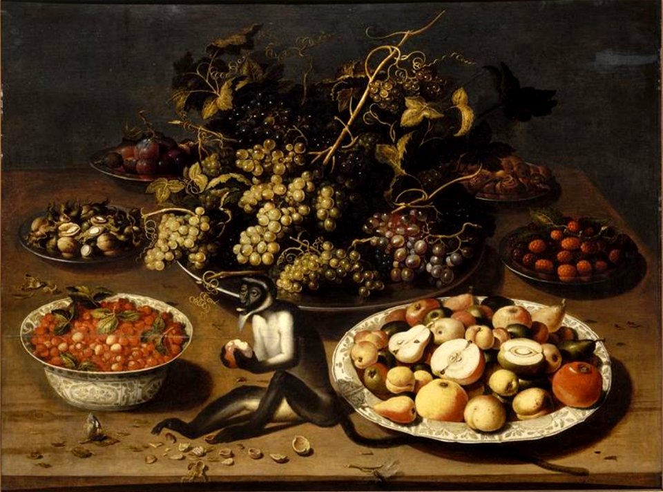 Osias Beert (I) - Still life with monkey