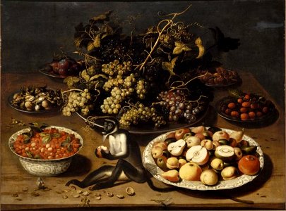 Osias Beert (I) - Still life with monkey