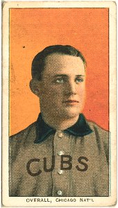 Orval Overall, Chicago Cubs, baseball card portrait LCCN2008675186