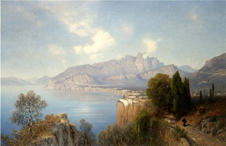 Oswald Achenbach - Ansicht von Sorrento