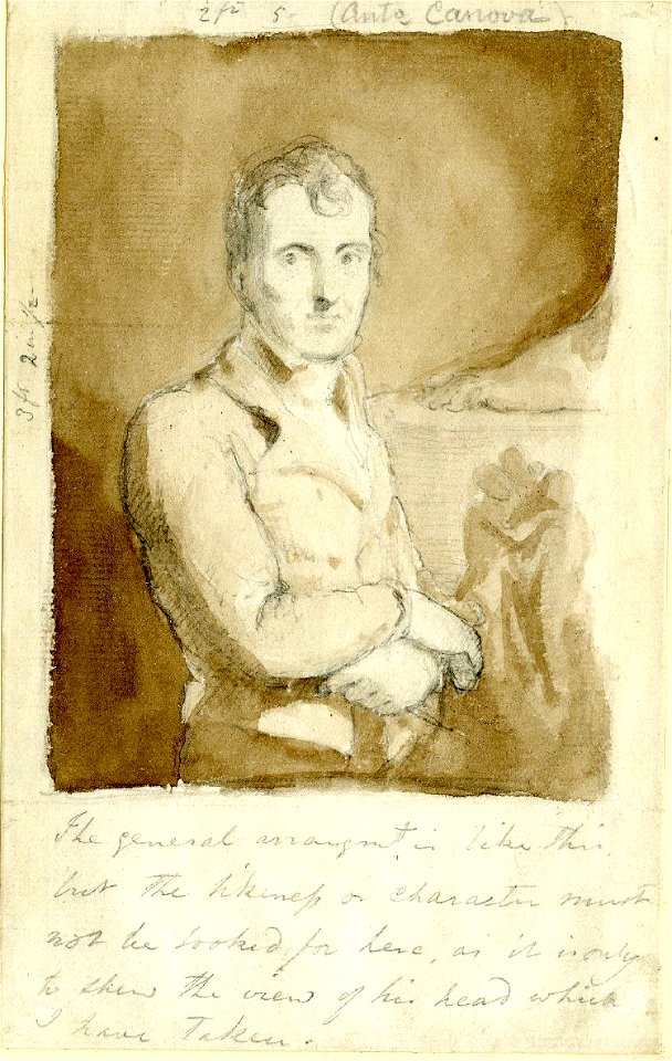 Ortrait of Antonio Canova by George Hayter