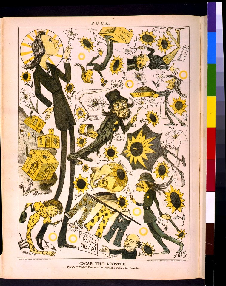 Oscar the apostle. Puck's Wilde dream of an aesthetic future for America - F. Opper. LCCN94501542