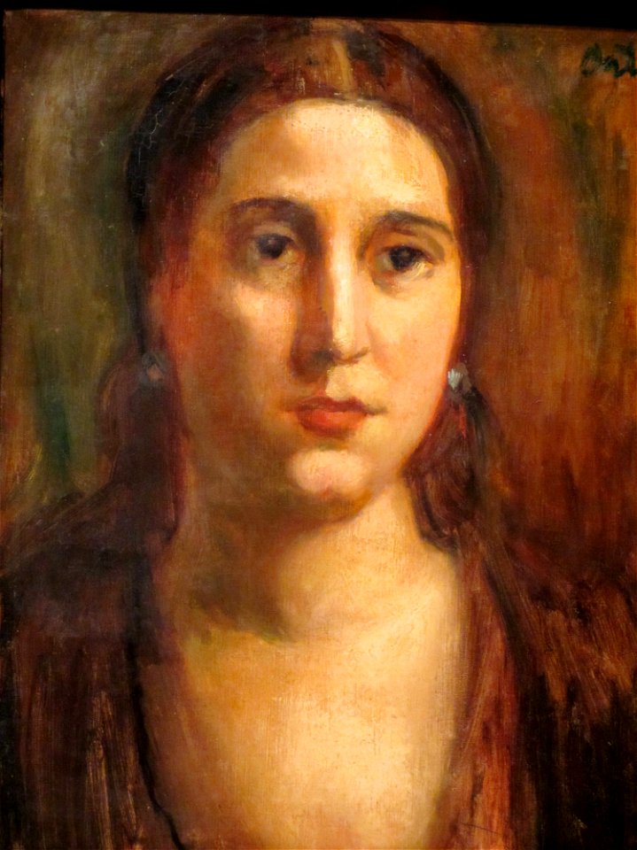Ortiz de Zarate, Manuel - Ret de la pintora Chela Aranis -c1927-29 ost 45.8x32.3 MAC fRF02