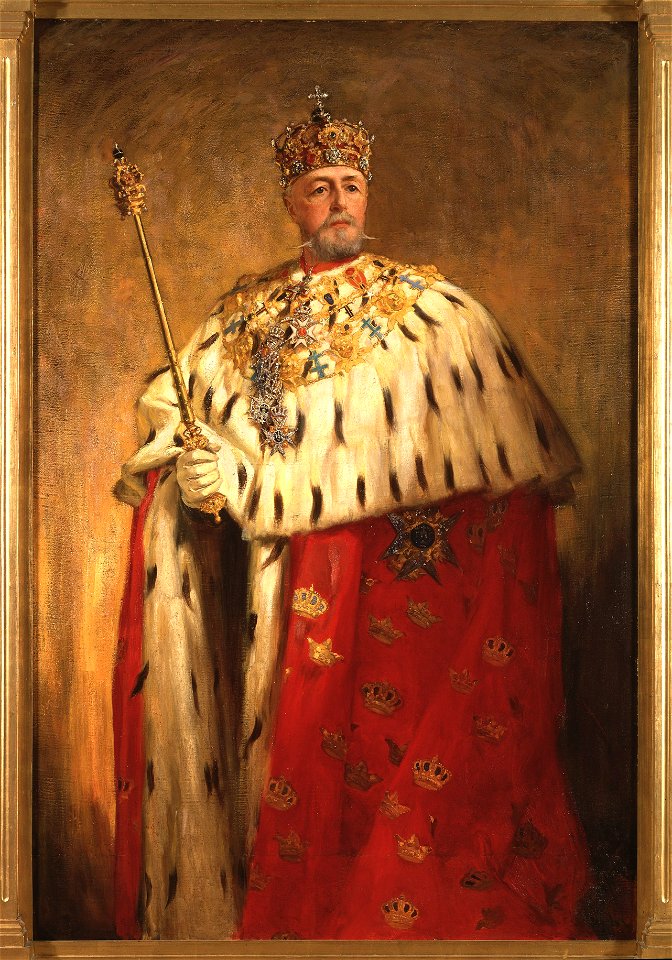 Oskar II (Oskar Fredrik), 1829-1907, kung av Sverige 1872 och av Norge 1872-1905 (Oscar Björck) - Nationalmuseum - 38942