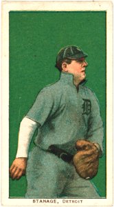 Oscar Stanage, Detroit Tigers, baseball card portrait LCCN2008676800