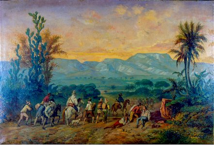 Oscar Pereira da Silva - Bandeirantes à Caminho das Minas, Acervo do Museu Paulista da USP