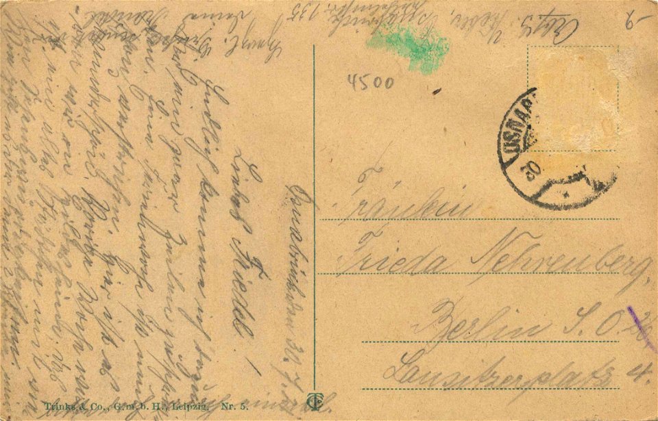 Osnabrück, Niedersachsen - Hegertor (back) (Zeno Ansichtskarten)