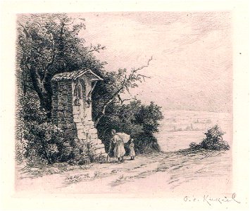 Oskar von Kukiel Betende Wanderer