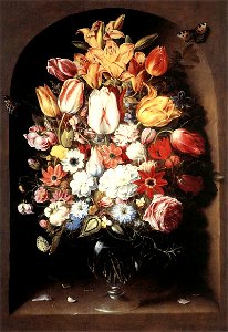 Osias Beert (I) - Bouquet in a Niche - WGA01566