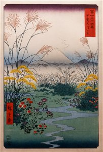 Otsuki plain in Kai province Hiroshige Guimet MA8075