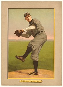 Orval Overall, Chicago Cubs, baseball card portrait LCCN2007685613