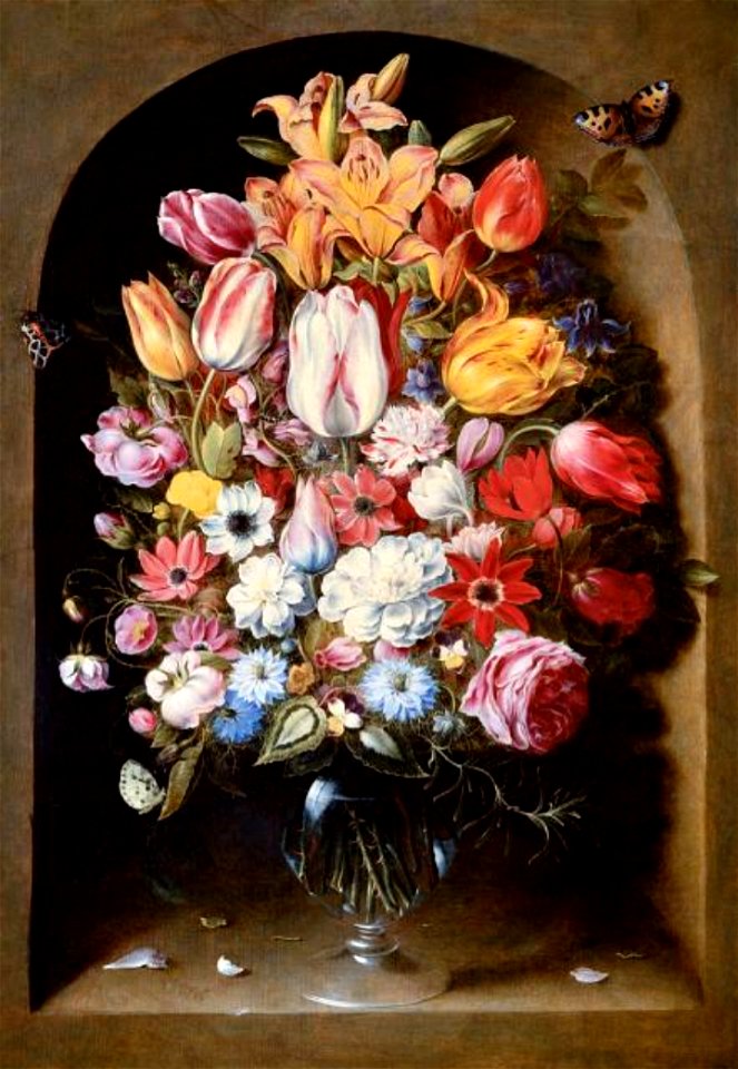 Osias Beert (I) - Bouquet in a Niche
