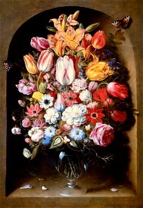 Osias Beert (I) - Bouquet in a Niche