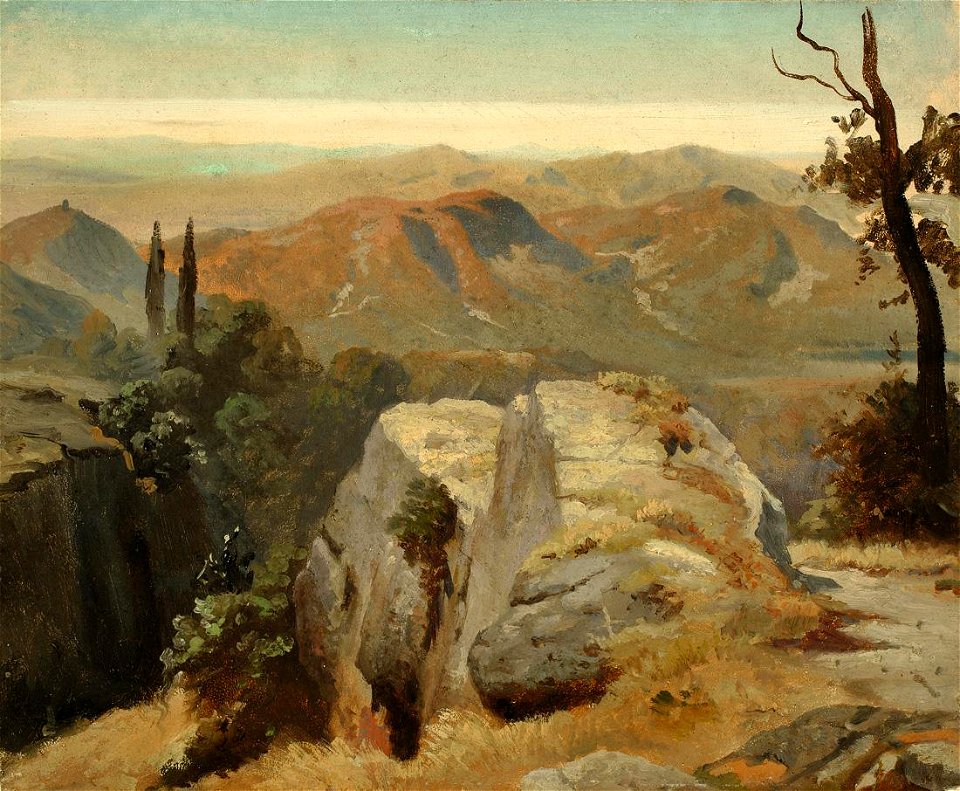 Oswald Achenbach - Studie aus Oberitalien