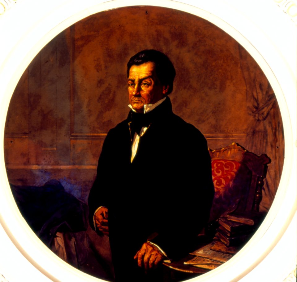 Oscar Pereira da Silva - Retrato do Padre Diogo Antônio Feijó, Acervo do Museu Paulista da USP
