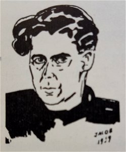 Oscar Jacobsson självporträtt i Sön-Strix