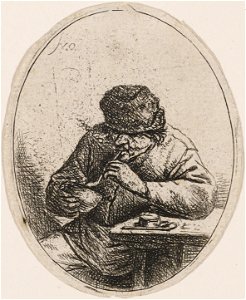 Adriaen van Ostade - The smoker, c. 1640 (MIA)