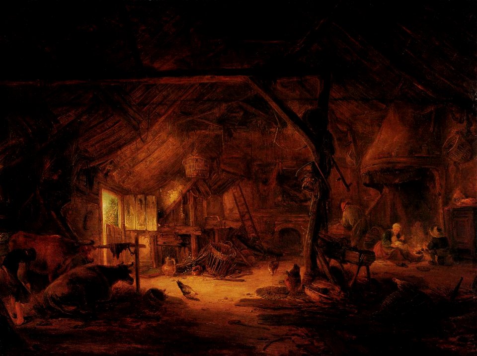Ostade, Isaac van - Barn Interior - 1645