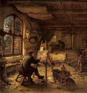 Adriaen van Ostade - The Painter in His Studio - WGA16748