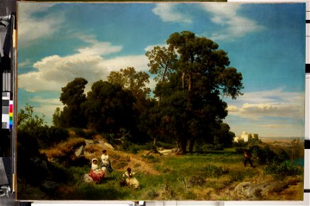 Oswald Achenbach (1827-1905) - Morning - RCIN 403845 - Royal Collection