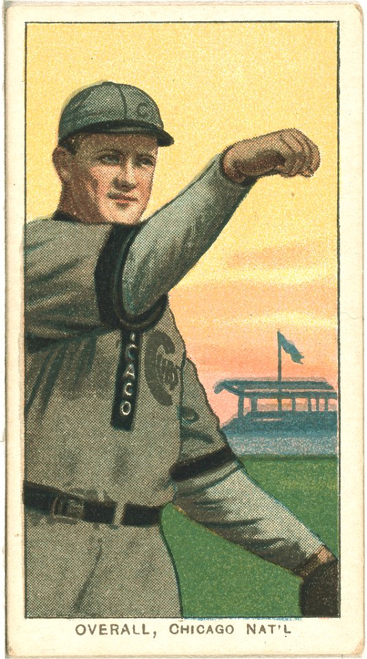 Orval Overall, Chicago Cubs, baseball card portrait LCCN2008675187
