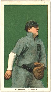 Oscar Stanage, Detroit Tigers, baseball card portrait LCCN2008676800