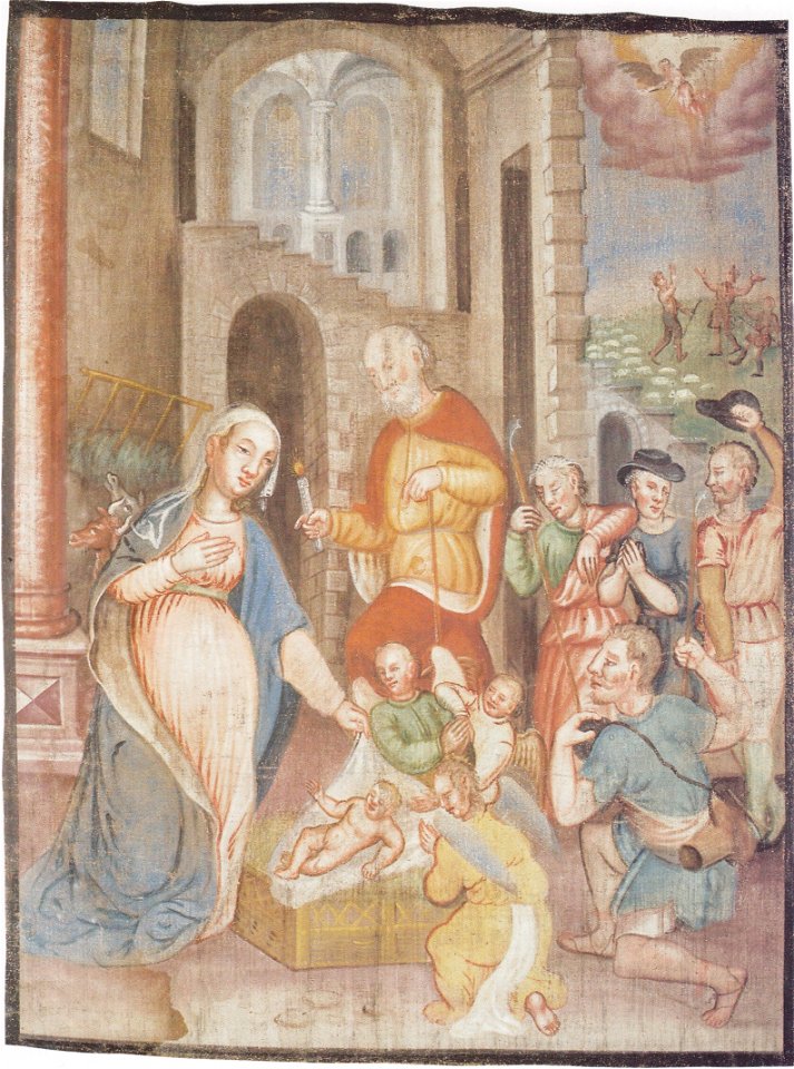 Oswalt Kreusel - Millstätter Fastentuch - Die Geburt Jesu