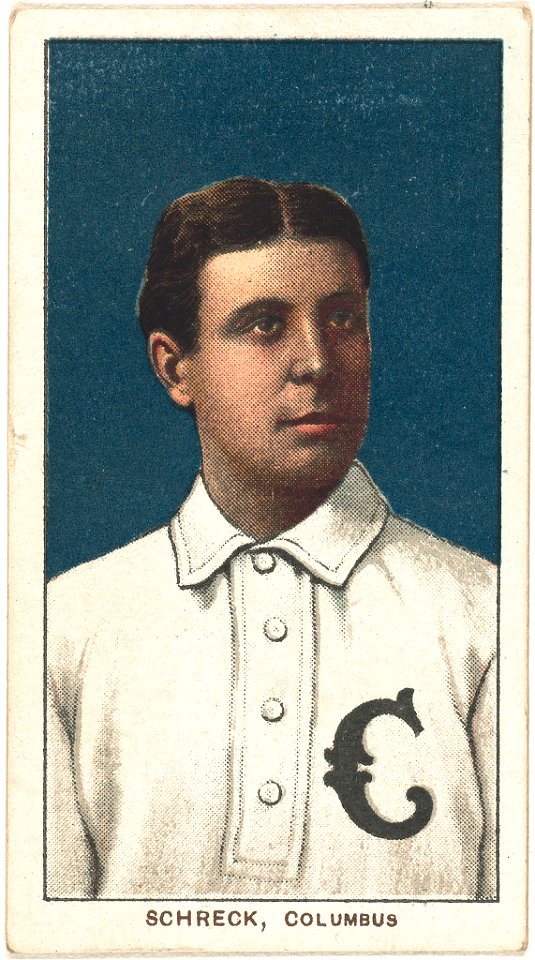 Ossee Schreck, Columbus Team, baseball card portrait LCCN2008676935