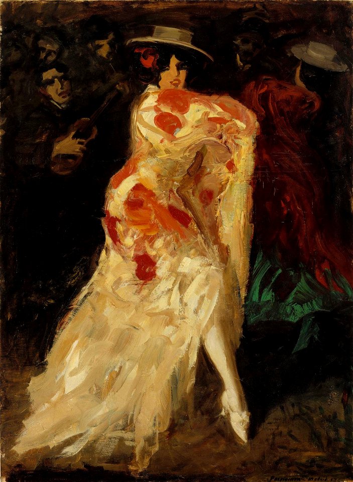 Oscar Parviainen - Espanjalainen tanssijatar (Tango) - A III 1792 - Finnish National Gallery